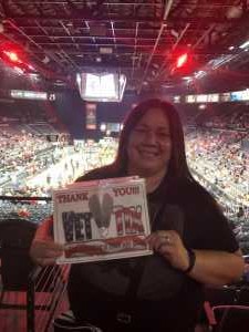Clare attended Las Vegas Aces vs. Connecticut Sun - WNBA on Aug 11th 2019 via VetTix 