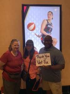 Jeffrey attended Las Vegas Aces vs. Connecticut Sun - WNBA on Aug 11th 2019 via VetTix 