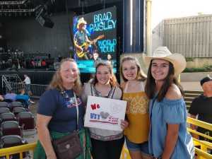 Jill attended Brad Paisley Tour 2019 - Country on Aug 10th 2019 via VetTix 