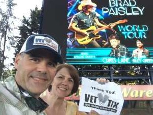 Jorge attended Brad Paisley Tour 2019 - Country on Aug 10th 2019 via VetTix 