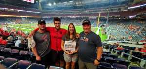 Jeffrey Skidgel attended Advocare Texas Kickoff - University of Houston Cougars vs. Washington State University Cougars - NCAA Football on Sep 13th 2019 via VetTix 