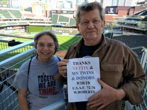 Wayne attended Minnesota Twins vs. Washington Nationals - MLB on Sep 10th 2019 via VetTix 
