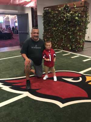 Marine Vet Sgt Rick Salgado  attended Arizona Cardinals vs. Oakland Raiders - NFL Preseason on Aug 15th 2019 via VetTix 