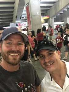 Brian attended Arizona Cardinals vs. Oakland Raiders - NFL Preseason on Aug 15th 2019 via VetTix 