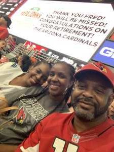 Monique attended Arizona Cardinals vs. Oakland Raiders - NFL Preseason on Aug 15th 2019 via VetTix 