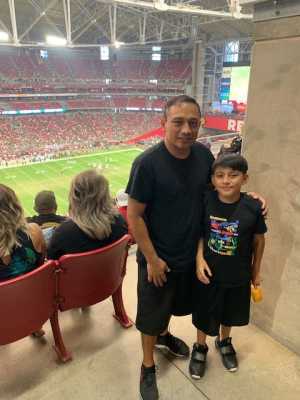 Eddie  attended Arizona Cardinals vs. Oakland Raiders - NFL Preseason on Aug 15th 2019 via VetTix 