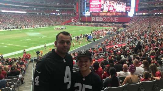 Alejandro attended Arizona Cardinals vs. Oakland Raiders - NFL Preseason on Aug 15th 2019 via VetTix 