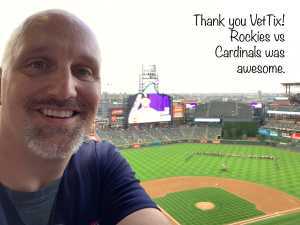 David attended Colorado Rockies vs. St. Louis Cardinals - MLB on Sep 11th 2019 via VetTix 