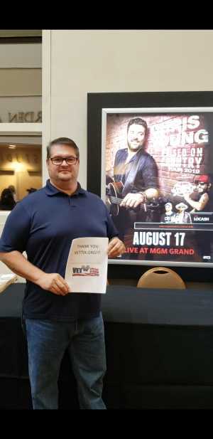 Edward attended Chris Young: Raised on Country Tour on Aug 17th 2019 via VetTix 