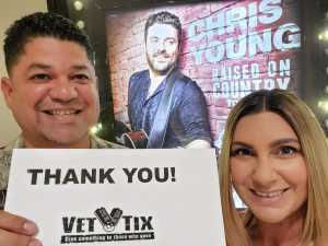 GARY attended Chris Young: Raised on Country Tour on Aug 17th 2019 via VetTix 