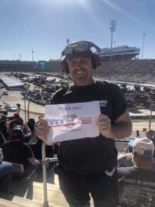Rob attended Fall First Data 500 - Monster Energy NASCAR Cup Series on Oct 27th 2019 via VetTix 