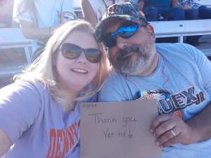 James attended Fall First Data 500 - Monster Energy NASCAR Cup Series on Oct 27th 2019 via VetTix 