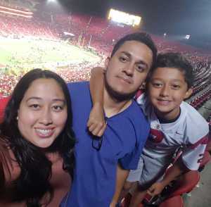 Salvador Bobadilla attended USC Trojans vs. Stanford Cardinal - NCAA Football on Sep 7th 2019 via VetTix 