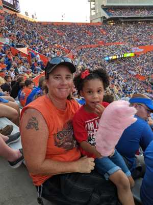Katherine attended University of Florida Gators Football vs. University of Tennessee-martin - NCAA Football on Sep 7th 2019 via VetTix 
