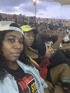 Raneshia attended Nelly, Tlc and Flo Rida on Aug 23rd 2019 via VetTix 