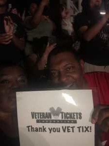 Kevin Solomon  attended Nelly, Tlc and Flo Rida on Aug 23rd 2019 via VetTix 