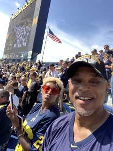 Lawrence attended University of Michigan vs. Army - NCAA Football **military Appreciation Game** on Sep 7th 2019 via VetTix 