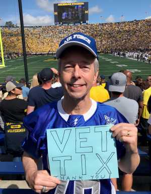 Jim attended University of Michigan vs. Army - NCAA Football **military Appreciation Game** on Sep 7th 2019 via VetTix 