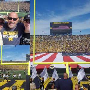William attended University of Michigan vs. Army - NCAA Football **military Appreciation Game** on Sep 7th 2019 via VetTix 
