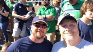 Kevin attended University of Notre Dame Fightin Irish vs. New Mexico - NCAA Football on Sep 14th 2019 via VetTix 