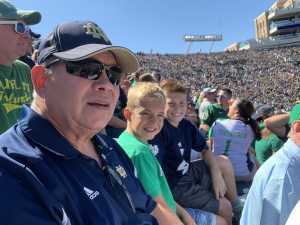 Bryan attended University of Notre Dame Fightin Irish vs. New Mexico - NCAA Football on Sep 14th 2019 via VetTix 