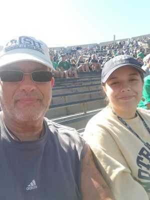 Fred attended University of Notre Dame Fightin Irish vs. New Mexico - NCAA Football on Sep 14th 2019 via VetTix 