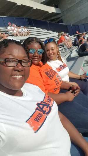 Phyllis attended Auburn Tigers vs. Tulane Green Wave- NCAA Football on Sep 7th 2019 via VetTix 
