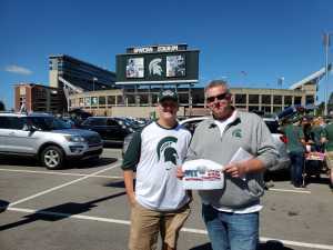 Todd Steffens attended Michigan State Spartans vs. Arizona State - NCAA Football on Sep 14th 2019 via VetTix 