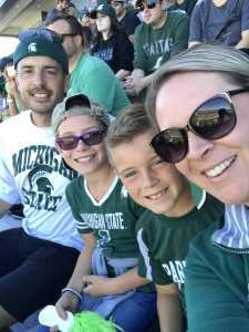 Mindy attended Michigan State Spartans vs. Arizona State - NCAA Football on Sep 14th 2019 via VetTix 