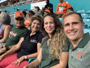 John attended University of Miami Hurricanes vs. Bethune-cookman - NCAA Football on Sep 14th 2019 via VetTix 