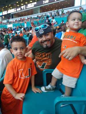Luis attended University of Miami Hurricanes vs. Bethune-cookman - NCAA Football on Sep 14th 2019 via VetTix 