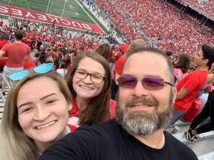 David attended Ohio State Buckeyes Football vs. Cincinnati Bearcats - NCAA Football on Sep 7th 2019 via VetTix 