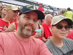 Thomas attended Ohio State Buckeyes Football vs. Cincinnati Bearcats - NCAA Football on Sep 7th 2019 via VetTix 