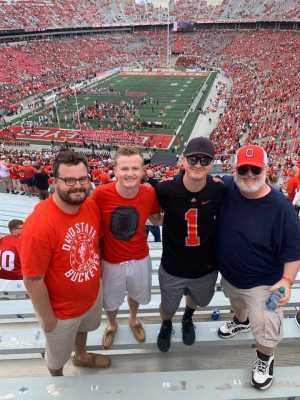 Kyle attended Ohio State Buckeyes Football vs. Cincinnati Bearcats - NCAA Football on Sep 7th 2019 via VetTix 