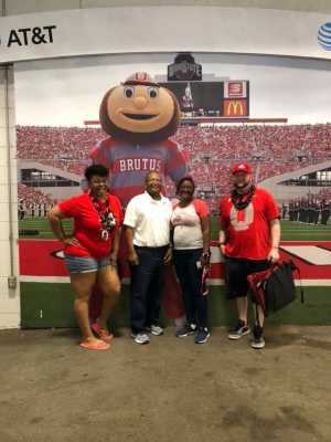 Gerald attended Ohio State Buckeyes Football vs. Cincinnati Bearcats - NCAA Football on Sep 7th 2019 via VetTix 