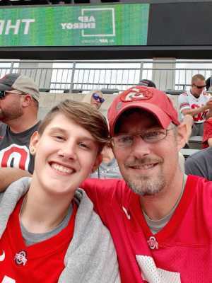 Justin attended Ohio State Buckeyes Football vs. Cincinnati Bearcats - NCAA Football on Sep 7th 2019 via VetTix 