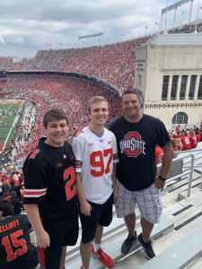 Jason attended Ohio State Buckeyes Football vs. Cincinnati Bearcats - NCAA Football on Sep 7th 2019 via VetTix 