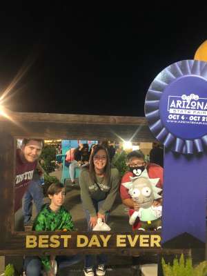 Linda attended Arizona State Fair - Armed Forces Day - Valid October 18th Only on Oct 18th 2019 via VetTix 