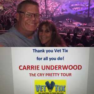 Mike attended Carrie Underwood - the Cry Pretty Tour on Sep 12th 2019 via VetTix 