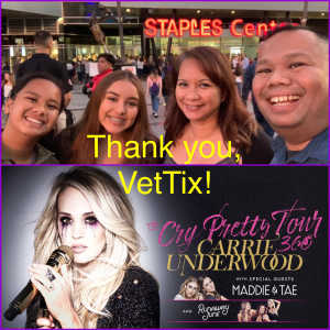 Renato attended Carrie Underwood - the Cry Pretty Tour on Sep 12th 2019 via VetTix 
