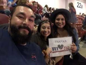 Marcus attended Carrie Underwood - the Cry Pretty Tour on Sep 10th 2019 via VetTix 