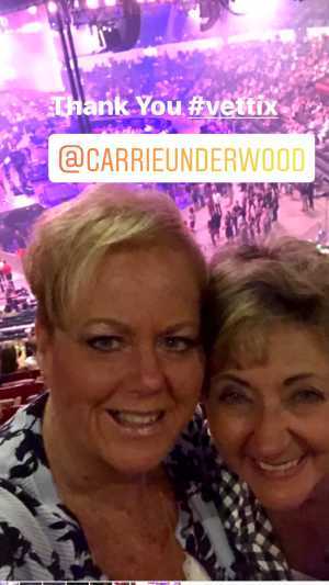 Maribeth attended Carrie Underwood - the Cry Pretty Tour on Sep 10th 2019 via VetTix 