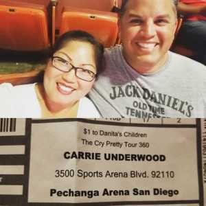Joseph attended Carrie Underwood - the Cry Pretty Tour on Sep 10th 2019 via VetTix 