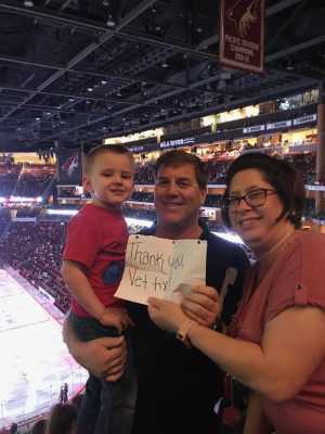 Leonard attended Arizona Coyotes vs. Anaheim Ducks - NHL Preseason on Sep 21st 2019 via VetTix 