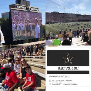 Vanderbilt Commodores vs. LSU - NCAA Football