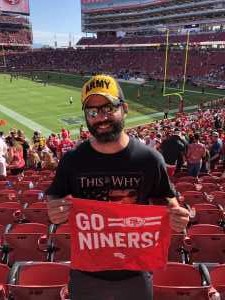 Tommy attended San Francisco 49ers vs. Pittsburgh Steelers - NFL on Sep 22nd 2019 via VetTix 