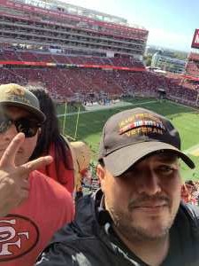 Ignacio attended San Francisco 49ers vs. Pittsburgh Steelers - NFL on Sep 22nd 2019 via VetTix 