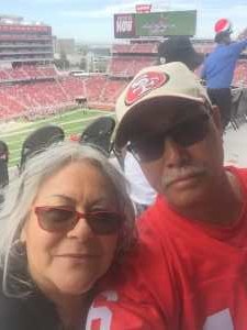 Reynaldo  attended San Francisco 49ers vs. Pittsburgh Steelers - NFL on Sep 22nd 2019 via VetTix 