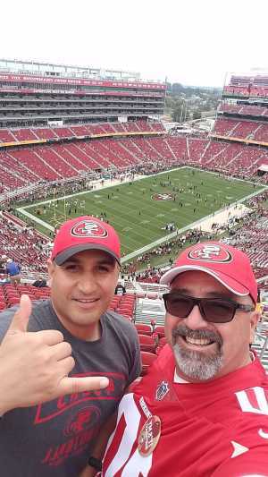 Jimmy attended San Francisco 49ers vs. Pittsburgh Steelers - NFL on Sep 22nd 2019 via VetTix 