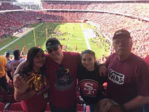 Daniel attended San Francisco 49ers vs. Pittsburgh Steelers - NFL on Sep 22nd 2019 via VetTix 